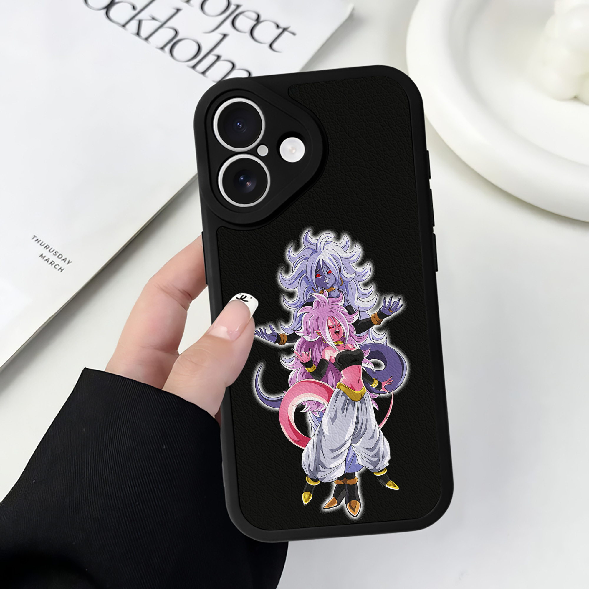 （画像用） ドラゴンボール DRAGON BALL 【iPhone 16シリーズ対応】シリコンスマホケース（レザー調） 材質：シリコン